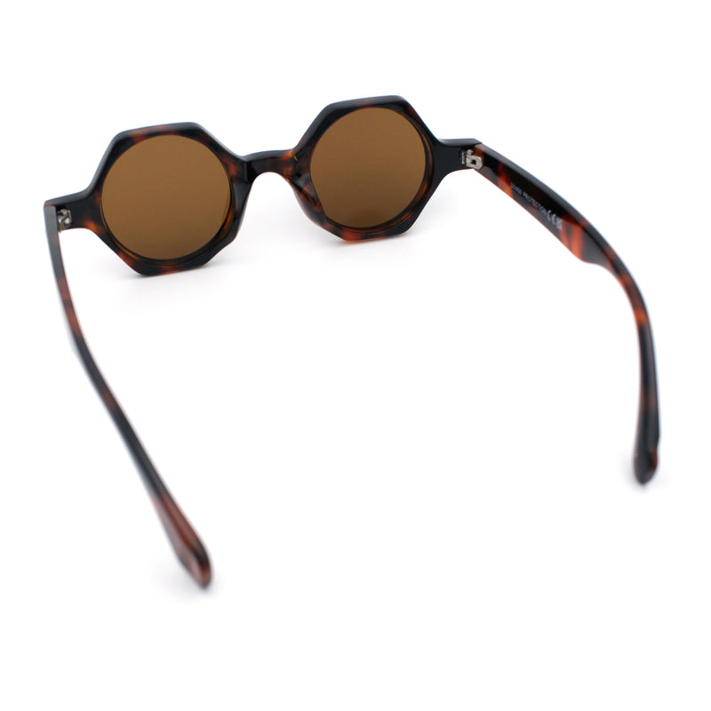 Hipster Round Circle Lens Octagon Plastic Hustler Sunglasses
