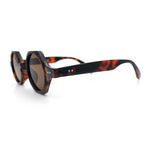 Hipster Round Circle Lens Octagon Plastic Hustler Sunglasses