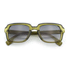 Retro Luxury Keyhole Hipster Horn Rim Plastic Rectangle Sunglasses