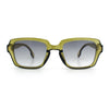 Retro Luxury Keyhole Hipster Horn Rim Plastic Rectangle Sunglasses