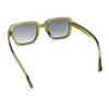 Retro Luxury Keyhole Hipster Horn Rim Plastic Rectangle Sunglasses