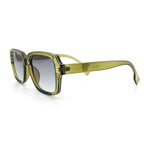 Retro Luxury Keyhole Hipster Horn Rim Plastic Rectangle Sunglasses
