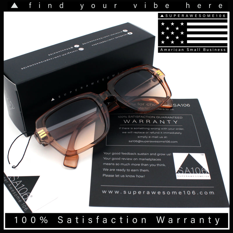 Retro Luxury Keyhole Hipster Horn Rim Plastic Rectangle Sunglasses