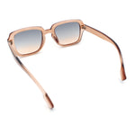 Retro Luxury Keyhole Hipster Horn Rim Plastic Rectangle Sunglasses