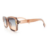 Retro Luxury Keyhole Hipster Horn Rim Plastic Rectangle Sunglasses