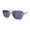 Retro Luxury Keyhole Hipster Horn Rim Plastic Rectangle Sunglasses