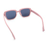 Retro Luxury Keyhole Hipster Horn Rim Plastic Rectangle Sunglasses