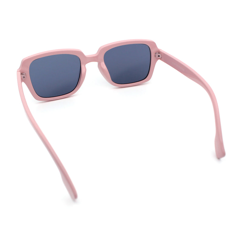Retro Luxury Keyhole Hipster Horn Rim Plastic Rectangle Sunglasses