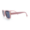 Retro Luxury Keyhole Hipster Horn Rim Plastic Rectangle Sunglasses