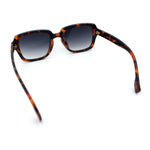 Retro Luxury Keyhole Hipster Horn Rim Plastic Rectangle Sunglasses