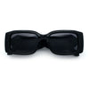 Womens Luxury Narrow Rectangle Designer Plastic Thick Arm Sunglasses