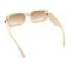 Womens Luxury Narrow Rectangle Designer Plastic Thick Arm Sunglasses