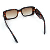 Womens Luxury Narrow Rectangle Designer Plastic Thick Arm Sunglasses