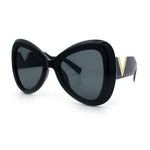 Womens Large Mod Thick Plastic Bow Tie Butterfly Chic Fashion Sunglasses