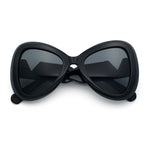 Womens Large Mod Thick Plastic Bow Tie Butterfly Chic Fashion Sunglasses