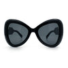 Womens Large Mod Thick Plastic Bow Tie Butterfly Chic Fashion Sunglasses