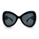 Womens Large Mod Thick Plastic Bow Tie Butterfly Chic Fashion Sunglasses