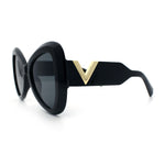 Womens Large Mod Thick Plastic Bow Tie Butterfly Chic Fashion Sunglasses