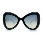 Womens Large Mod Thick Plastic Bow Tie Butterfly Chic Fashion Sunglasses