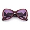 Womens Large Mod Thick Plastic Bow Tie Butterfly Chic Fashion Sunglasses