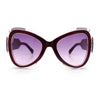 Womens Large Mod Thick Plastic Bow Tie Butterfly Chic Fashion Sunglasses