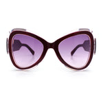Womens Large Mod Thick Plastic Bow Tie Butterfly Chic Fashion Sunglasses