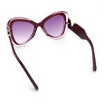 Womens Large Mod Thick Plastic Bow Tie Butterfly Chic Fashion Sunglasses