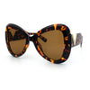 Womens Large Mod Thick Plastic Bow Tie Butterfly Chic Fashion Sunglasses