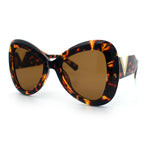 Womens Large Mod Thick Plastic Bow Tie Butterfly Chic Fashion Sunglasses