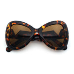 Womens Large Mod Thick Plastic Bow Tie Butterfly Chic Fashion Sunglasses
