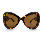 Womens Large Mod Thick Plastic Bow Tie Butterfly Chic Fashion Sunglasses