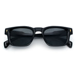 Gentlemanly Hipster Narrow Rectangle Horn Rim Mens Plastic Sunglasses
