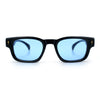 Gentlemanly Hipster Narrow Rectangle Horn Rim Mens Plastic Sunglasses