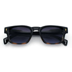 Gentlemanly Hipster Narrow Rectangle Horn Rim Mens Plastic Sunglasses