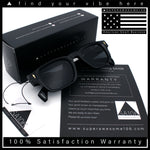 Gentlemanly Hipster Narrow Rectangle Horn Rim Mens Plastic Sunglasses