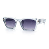 Gentlemanly Hipster Narrow Rectangle Horn Rim Mens Plastic Sunglasses