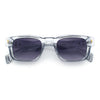 Gentlemanly Hipster Narrow Rectangle Horn Rim Mens Plastic Sunglasses