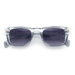Gentlemanly Hipster Narrow Rectangle Horn Rim Mens Plastic Sunglasses