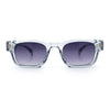 Gentlemanly Hipster Narrow Rectangle Horn Rim Mens Plastic Sunglasses