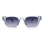 Gentlemanly Hipster Narrow Rectangle Horn Rim Mens Plastic Sunglasses