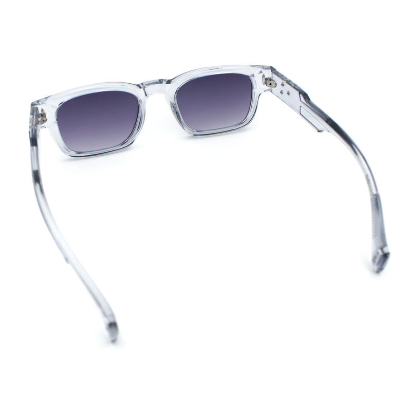 Gentlemanly Hipster Narrow Rectangle Horn Rim Mens Plastic Sunglasses