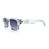 Gentlemanly Hipster Narrow Rectangle Horn Rim Mens Plastic Sunglasses