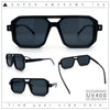 Mens Squared Rectangular Racer Plastic Urban Hipster Sunglasses