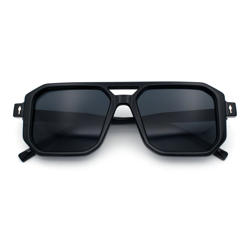 Mens Squared Rectangular Racer Plastic Urban Hipster Sunglasses