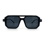 Mens Squared Rectangular Racer Plastic Urban Hipster Sunglasses