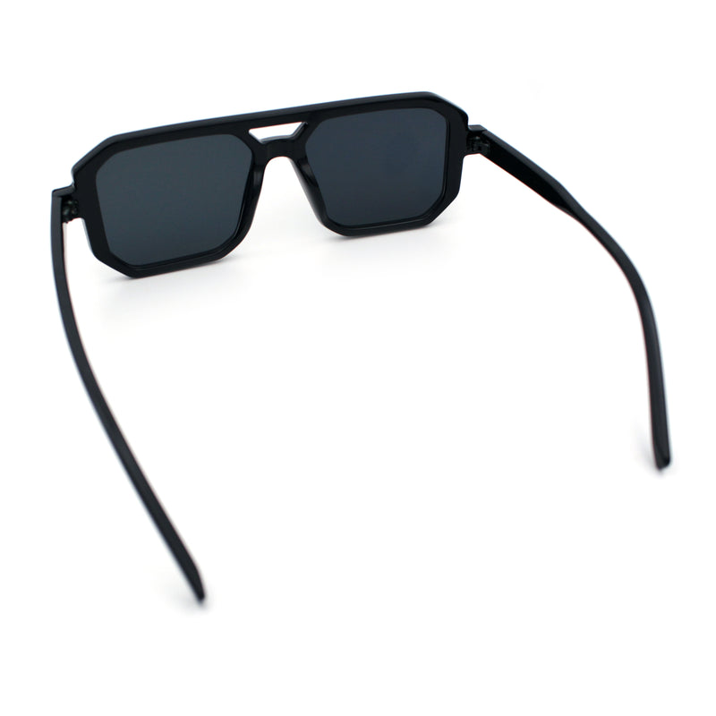 Mens Squared Rectangular Racer Plastic Urban Hipster Sunglasses