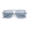 Mens Squared Rectangular Racer Plastic Urban Hipster Sunglasses