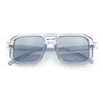 Mens Squared Rectangular Racer Plastic Urban Hipster Sunglasses