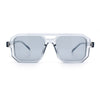 Mens Squared Rectangular Racer Plastic Urban Hipster Sunglasses