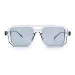 Mens Squared Rectangular Racer Plastic Urban Hipster Sunglasses